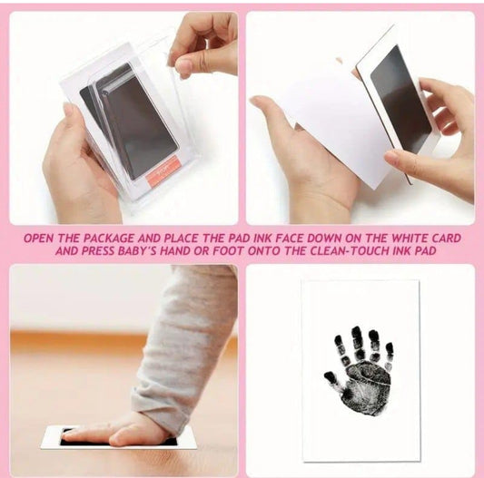 Inkless Hand and Footprint Kit - Ink Pad for Baby Hand and Footprints - Dog Paw Print Kit,Dog Nose Print Kit, Handprint Kit