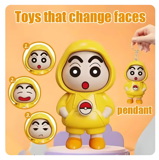 Sinchan Face Changing Keychan, Mood Changing Keychan