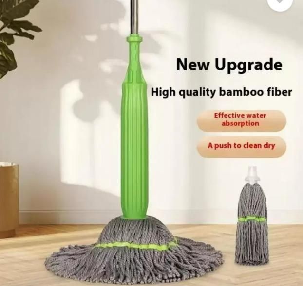 360° Self-Twisting Spin Mop with Super Absorbent Microfiber Head – 55CM Wide Cleaning Mop for Home & Office Floors