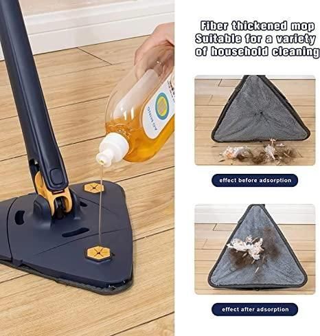 AquaGlide Pro 360° Rotating Self-Squeezing Mop - Hands-Free Wringing System for Effortless Cleaning