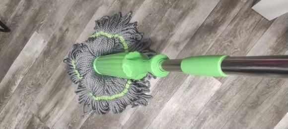 360° Self-Twisting Spin Mop with Super Absorbent Microfiber Head – 55CM Wide Cleaning Mop for Home & Office Floors