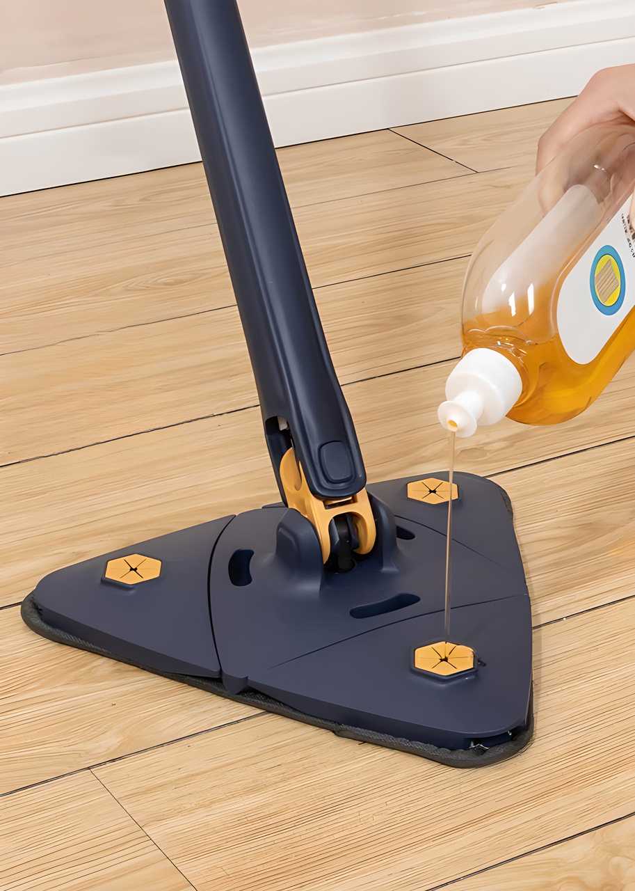 AquaGlide Pro 360° Rotating Self-Squeezing Mop - Hands-Free Wringing System for Effortless Cleaning