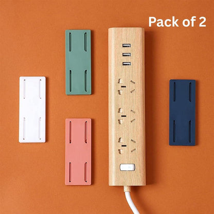 Self Adhesive Power Strip Holder (Pack of 2) – End Cable Chaos Instantly! 🚫🧹 Neat, Quick & Strong – Stick Anywhere in Seconds! 🏠💥