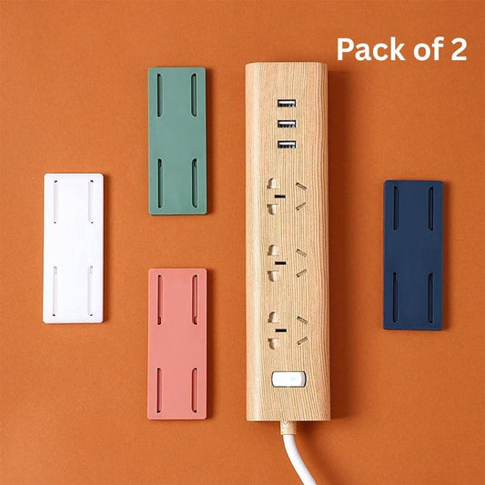 Self Adhesive Power Strip Holder (Pack of 2) – End Cable Chaos Instantly! 🚫🧹 Neat, Quick & Strong – Stick Anywhere in Seconds! 🏠💥