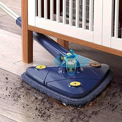AquaGlide Pro 360° Rotating Self-Squeezing Mop - Hands-Free Wringing System for Effortless Cleaning