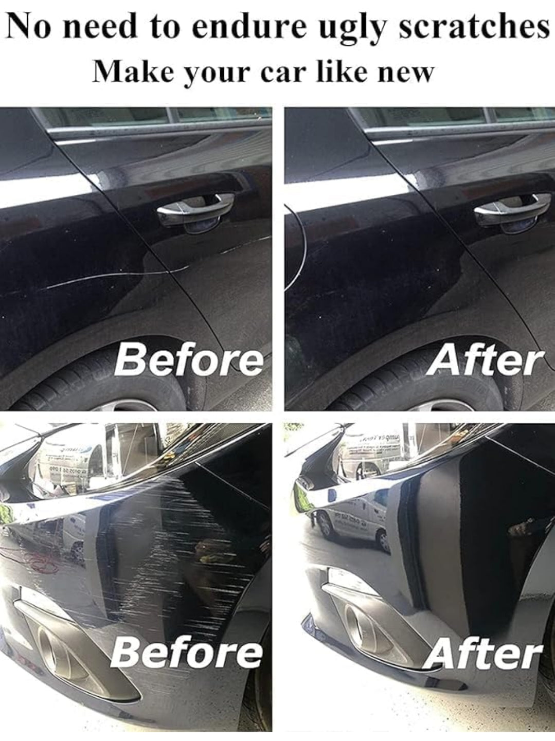 AutoShine Pro Scratch Removal Duo - Permanent Paint Restoration Kit for Flawless Car Finish 💫🚘