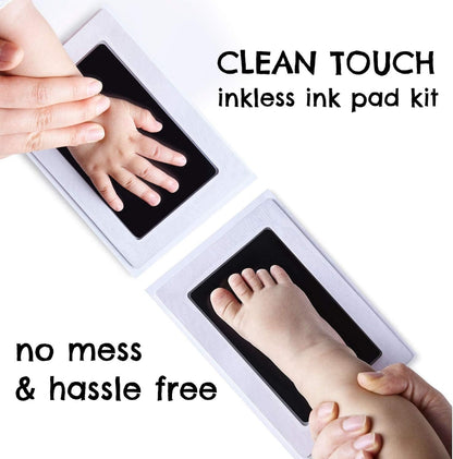 Inkless Hand and Footprint Kit - Ink Pad for Baby Hand and Footprints - Dog Paw Print Kit,Dog Nose Print Kit, Handprint Kit