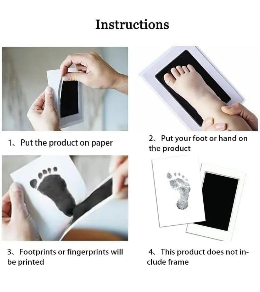 Inkless Hand and Footprint Kit - Ink Pad for Baby Hand and Footprints - Dog Paw Print Kit,Dog Nose Print Kit, Handprint Kit