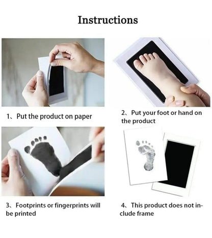 Inkless Hand and Footprint Kit - Ink Pad for Baby Hand and Footprints - Dog Paw Print Kit,Dog Nose Print Kit, Handprint Kit