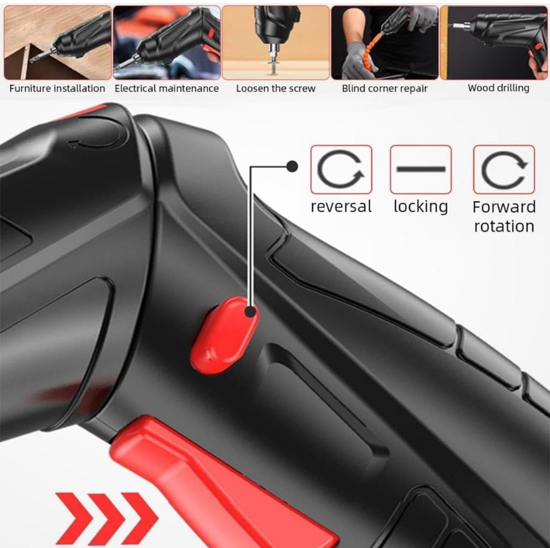 Cordless Electric Screwdriver Set | 47 in 1 Electric Screwdriver | Battery Powered Screwdriver Kit | Electric Portable Drill Driver Mach