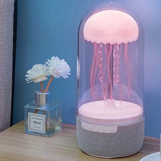 LED Colour Changing Jellyfish Lamp Bluetooth Speaker With USB
