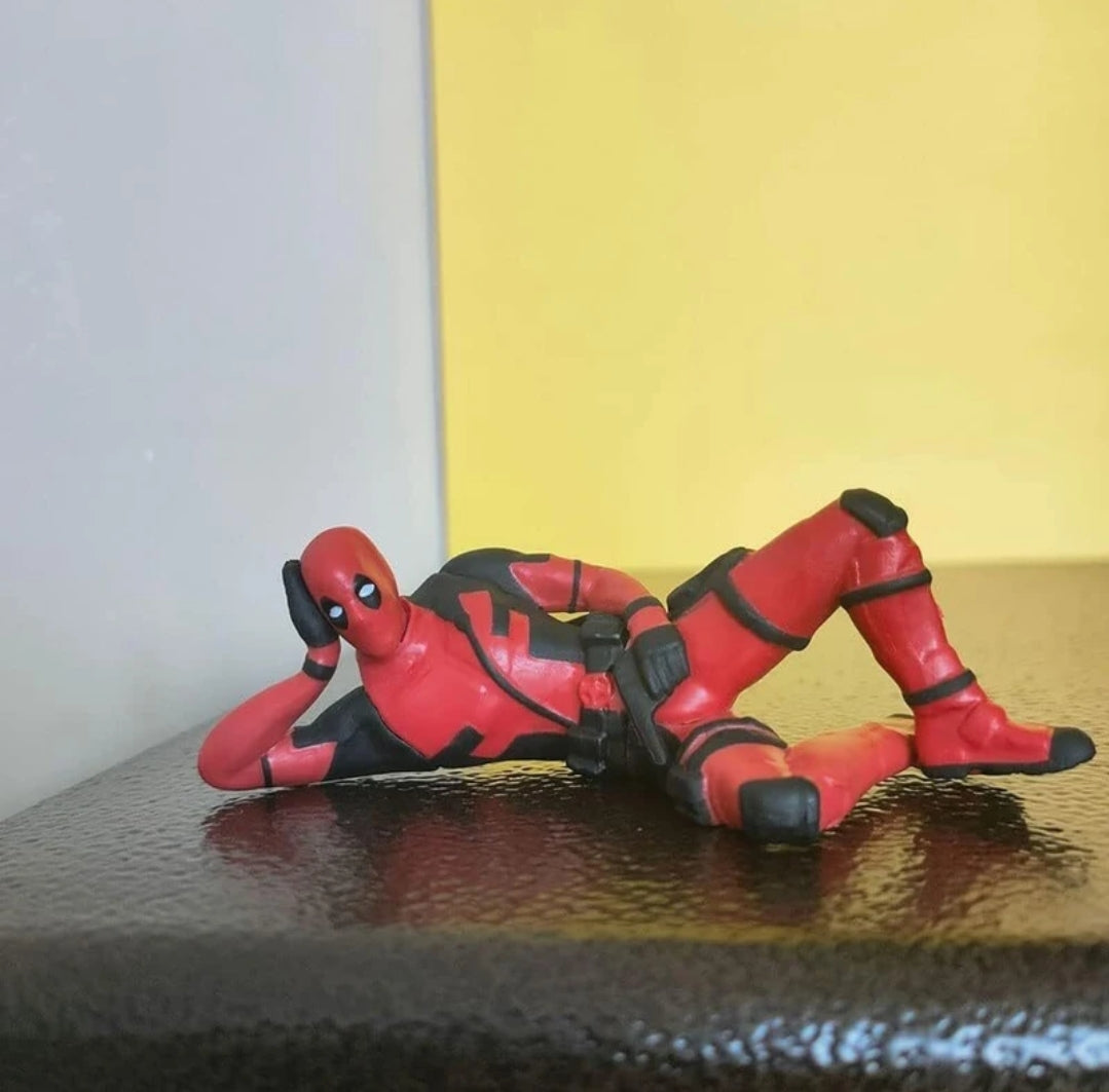 Deadpool Action 3 Figures Set Most Loved Comic Super Hero Car and Home Interior Decorative Showpiece
