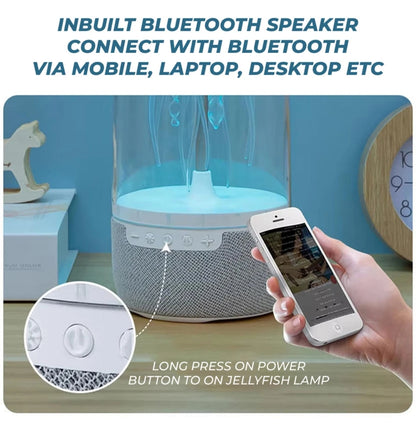 LED Colour Changing Jellyfish Lamp Bluetooth Speaker With USB