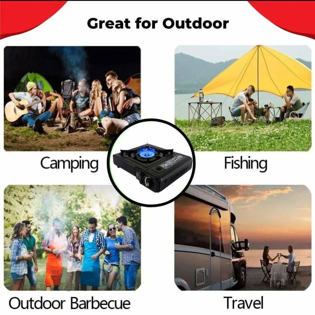 Portable Single Burner Gas Stove with Carry Case