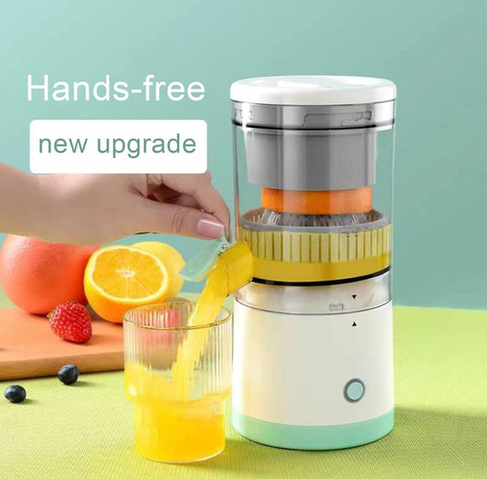 Portable Electric Citrus Juicer USB-C Rechargeable – 80 Times Juicing, Compact 9.2 inch Design