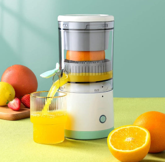 Portable Electric Citrus Juicer USB-C Rechargeable – 80 Times Juicing, Compact 9.2 inch Design