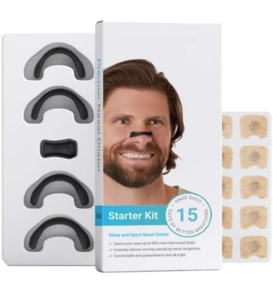 Nasal Strip Starter Kit - Boost Oxygen Intake, Reduce Snoring (1 Set)