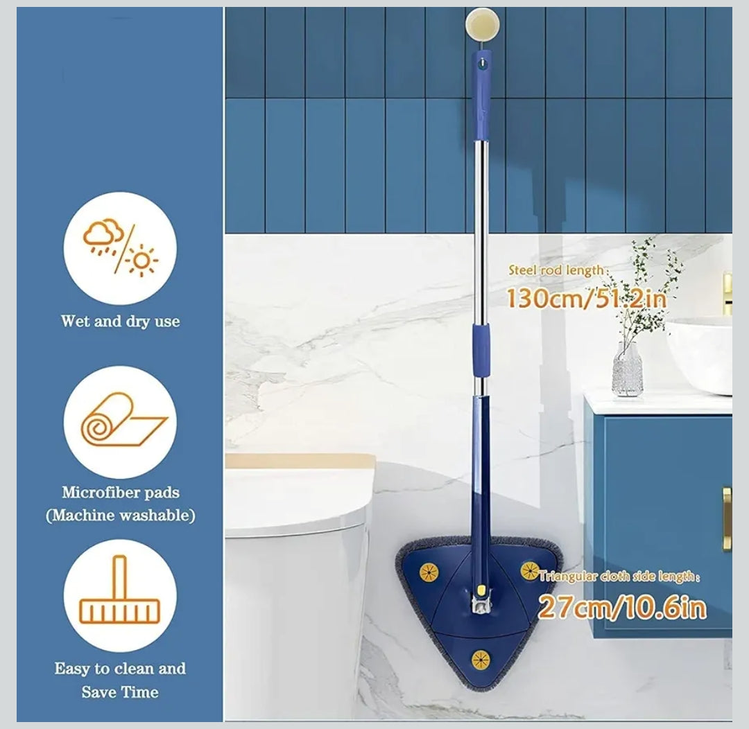 AquaGlide Pro 360° Rotating Self-Squeezing Mop - Hands-Free Wringing System for Effortless Cleaning