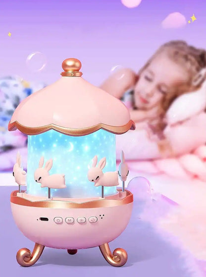 Night Light, Rabbit Starry Sky Projector, Galaxy Projector, 360° Rotation, LED Night Light, USB, Baby 6 Film, 5 Colours, For Girls, Children's Room, Star-Pack of 1(Colour and Design Vary)