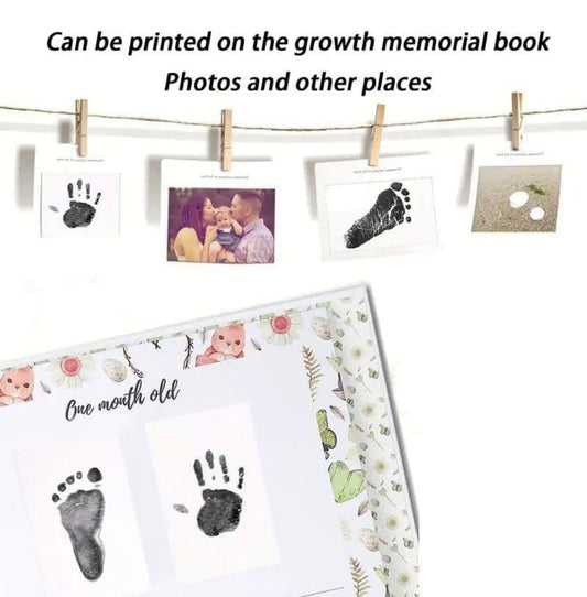 Inkless Hand and Footprint Kit - Ink Pad for Baby Hand and Footprints - Dog Paw Print Kit,Dog Nose Print Kit, Handprint Kit