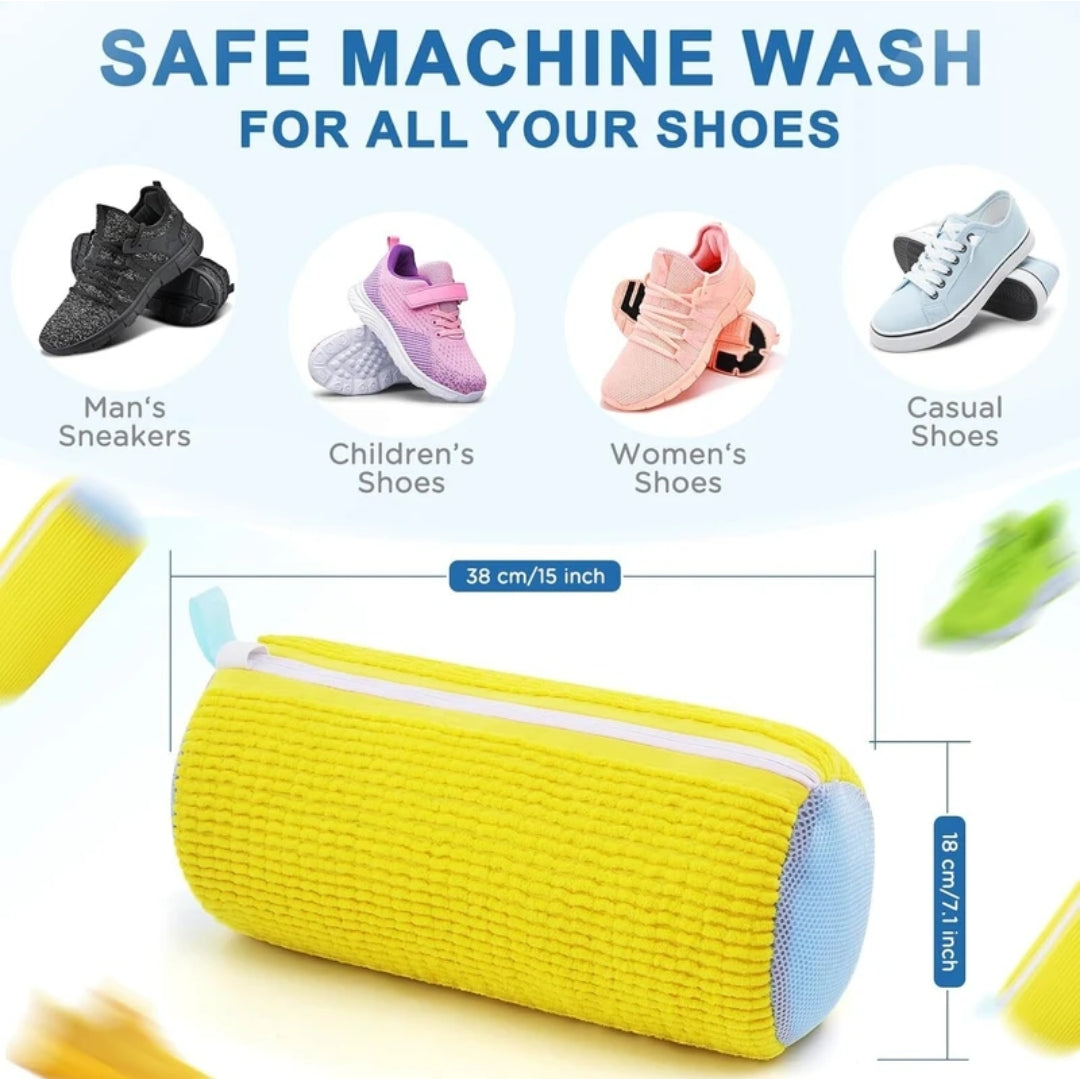 Shoe Washing Machine Bag, Show Cleaning Bag With Zipper Hook