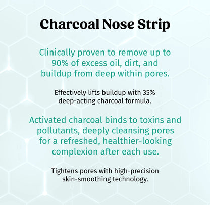 Deep Cleansing Charcoal Nose Strips - Nose Blackheads & Pores Remover - Strip Talks