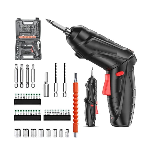 Cordless Electric Screwdriver Set | 47 in 1 Electric Screwdriver | Battery Powered Screwdriver Kit | Electric Portable Drill Driver Mach